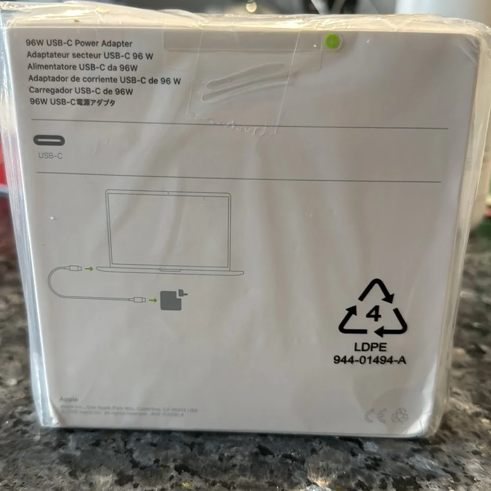96W USB-C Power Adapter (never opened)